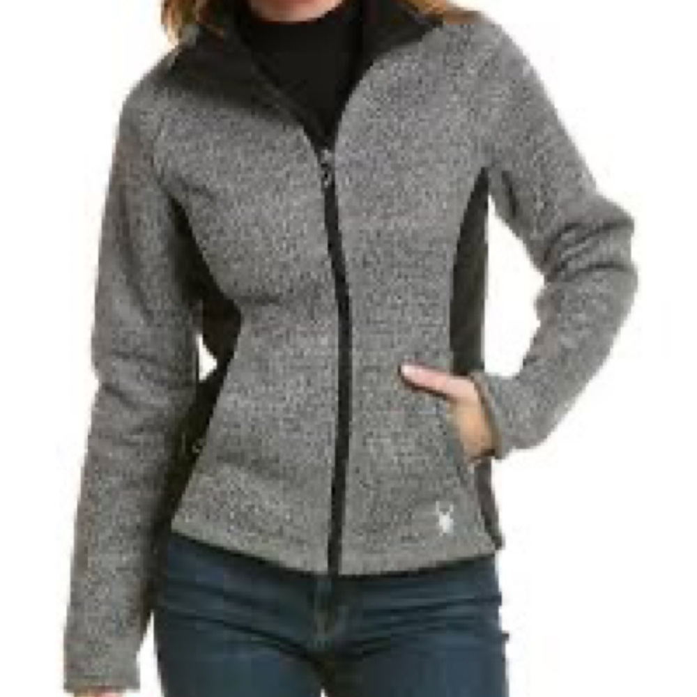 Spyder Stella Women’s Gray Fleece Jacket. XL